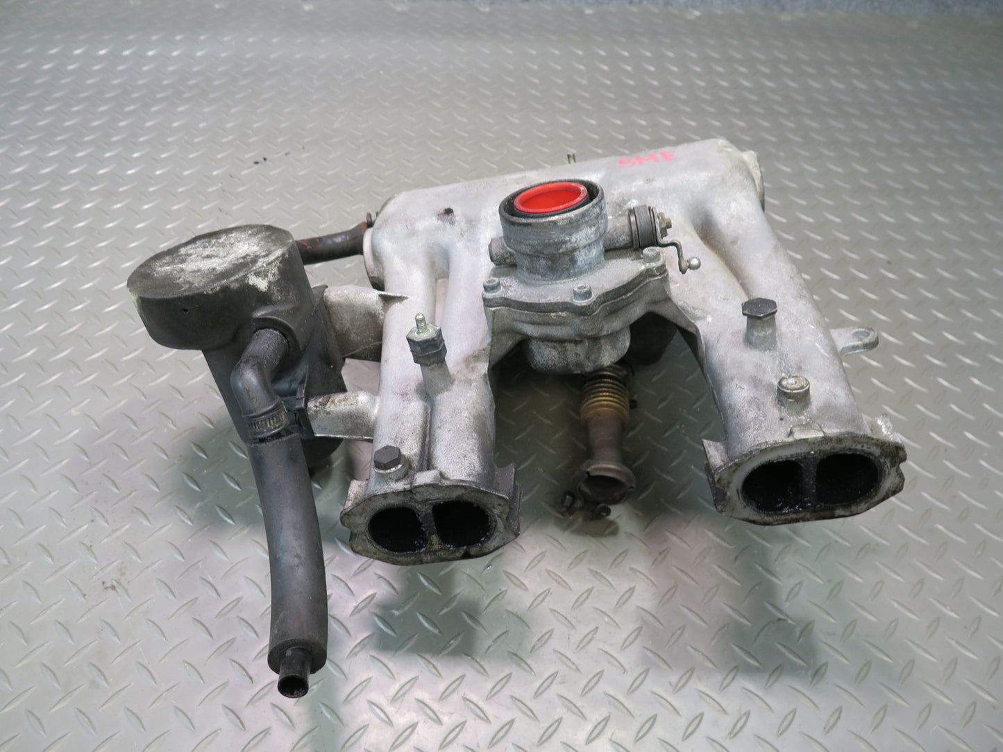 81-83 Mercedes W123 240D 616.912 Engine Intake Manifold w EGR Valve OEM