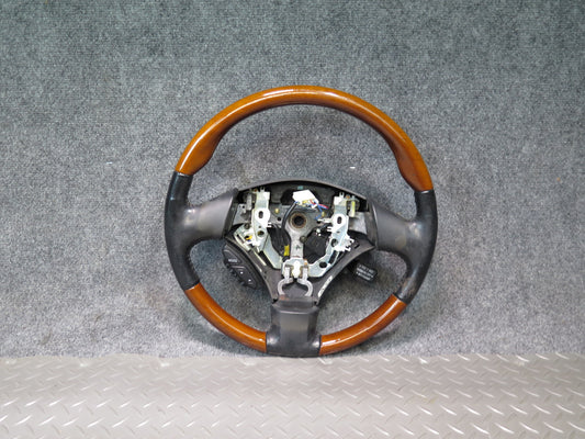 2004 Lexus UZS161L GS300 GS430 Leather Wood Steering w Controls OEM