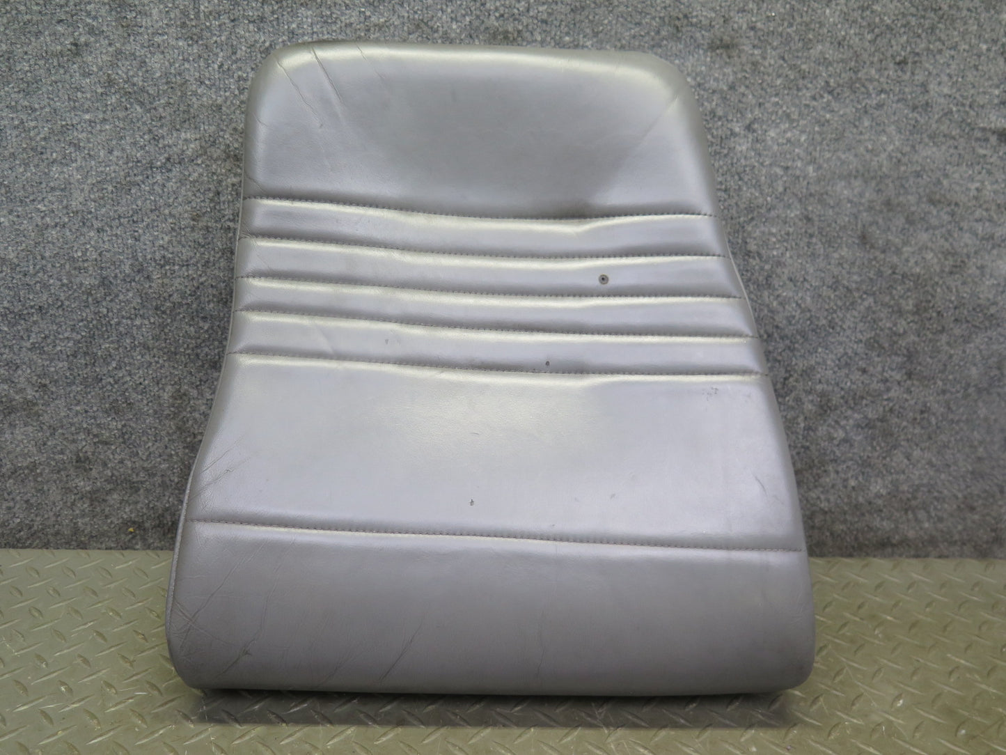 1999-2004 Porsche 911 996 Rear Left Seat Upper Backrest Leather Cushion Gray