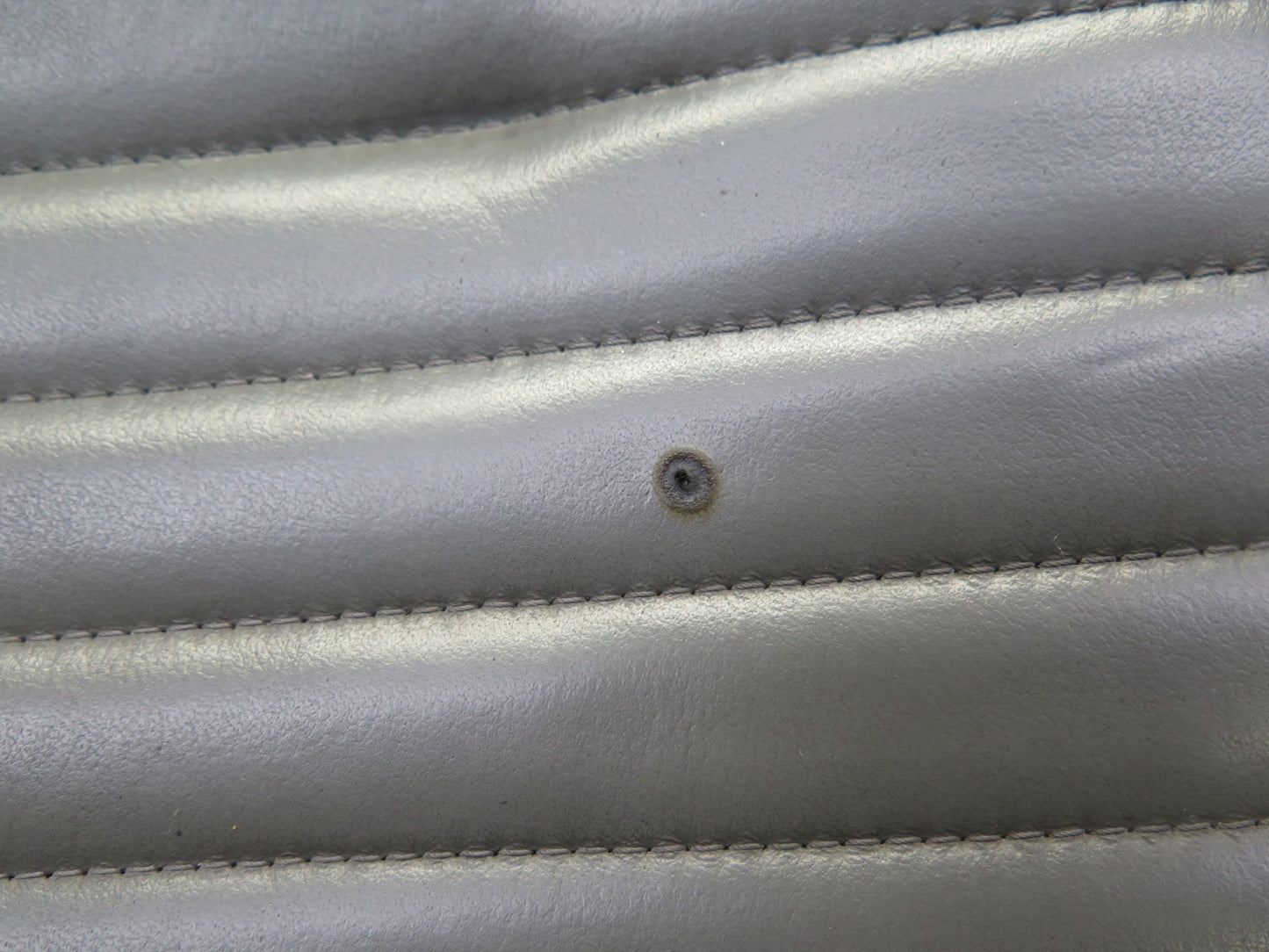 1999-2004 Porsche 911 996 Rear Left Seat Upper Backrest Leather Cushion Gray