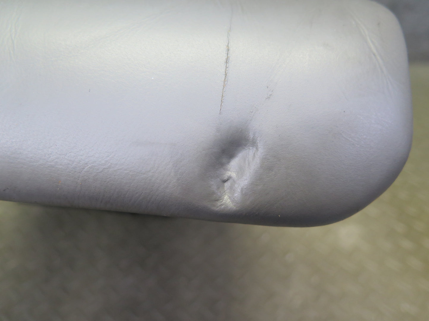 1999-2004 Porsche 911 996 Rear Left Seat Upper Backrest Leather Cushion Gray