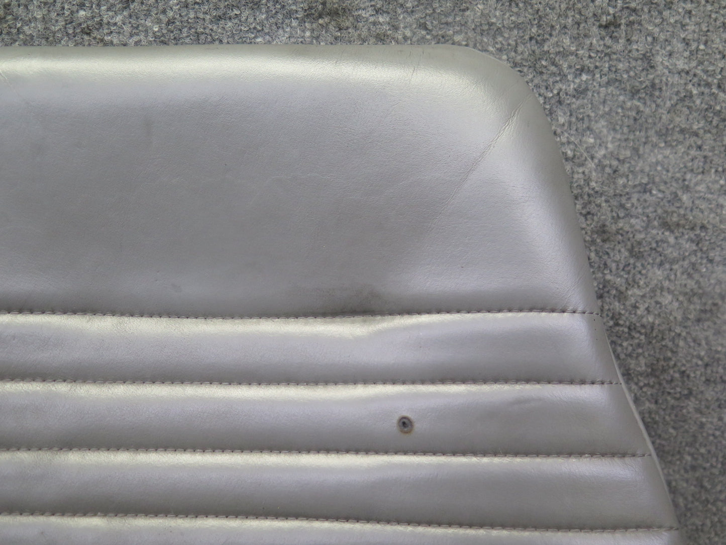 1999-2004 Porsche 911 996 Rear Left Seat Upper Backrest Leather Cushion Gray