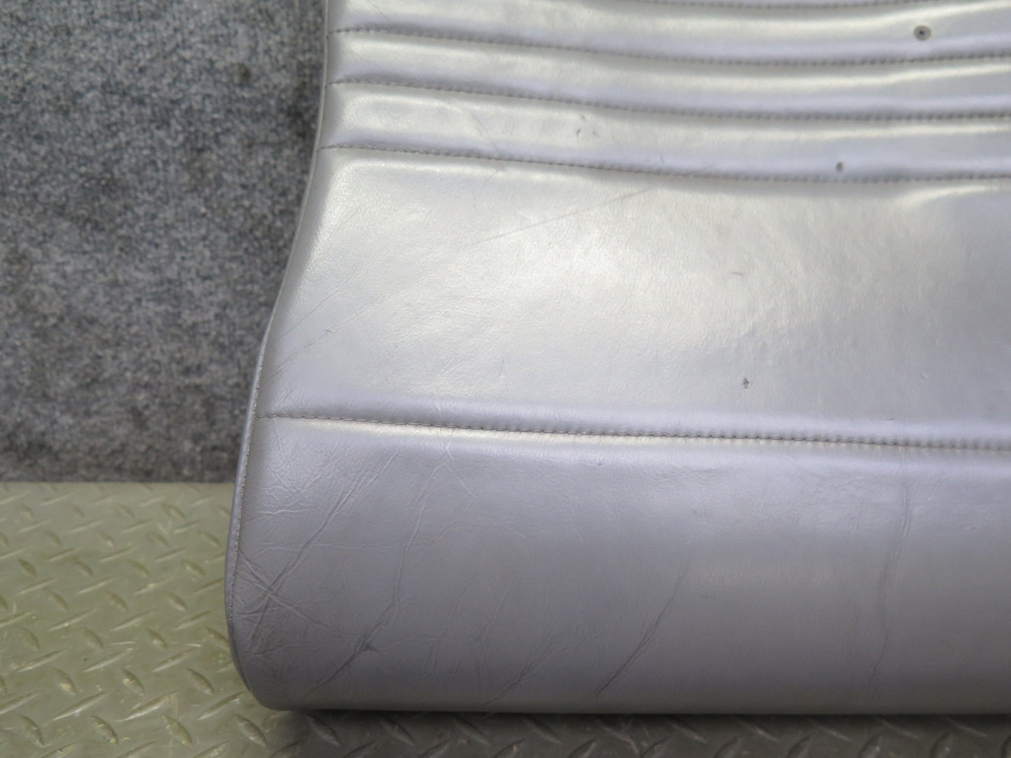 1999-2004 Porsche 911 996 Rear Left Seat Upper Backrest Leather Cushion Gray