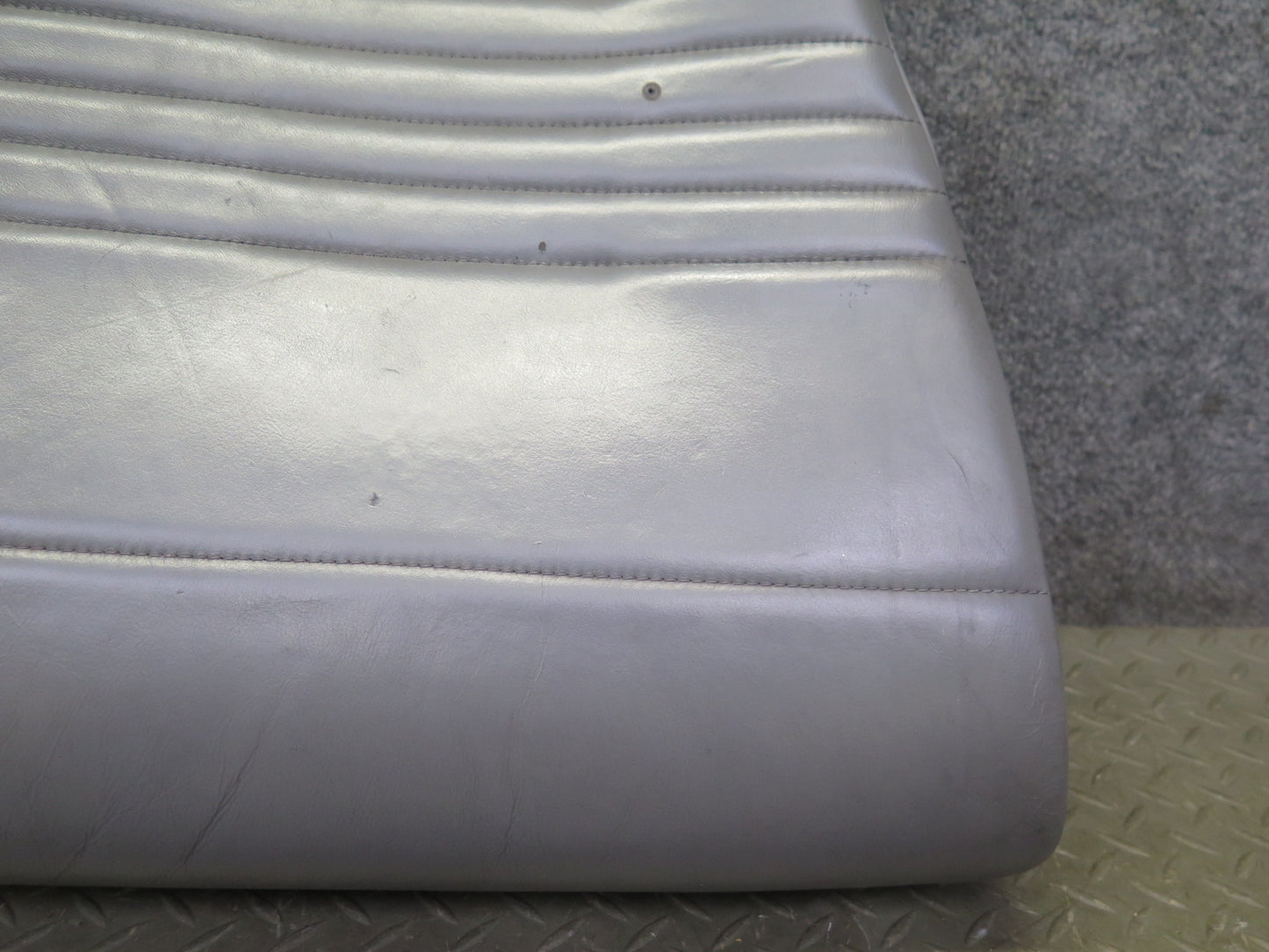 1999-2004 Porsche 911 996 Rear Left Seat Upper Backrest Leather Cushion Gray