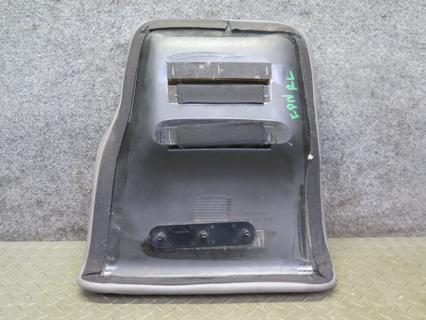 1999-2004 Porsche 911 996 Rear Left Seat Upper Backrest Leather Cushion Gray