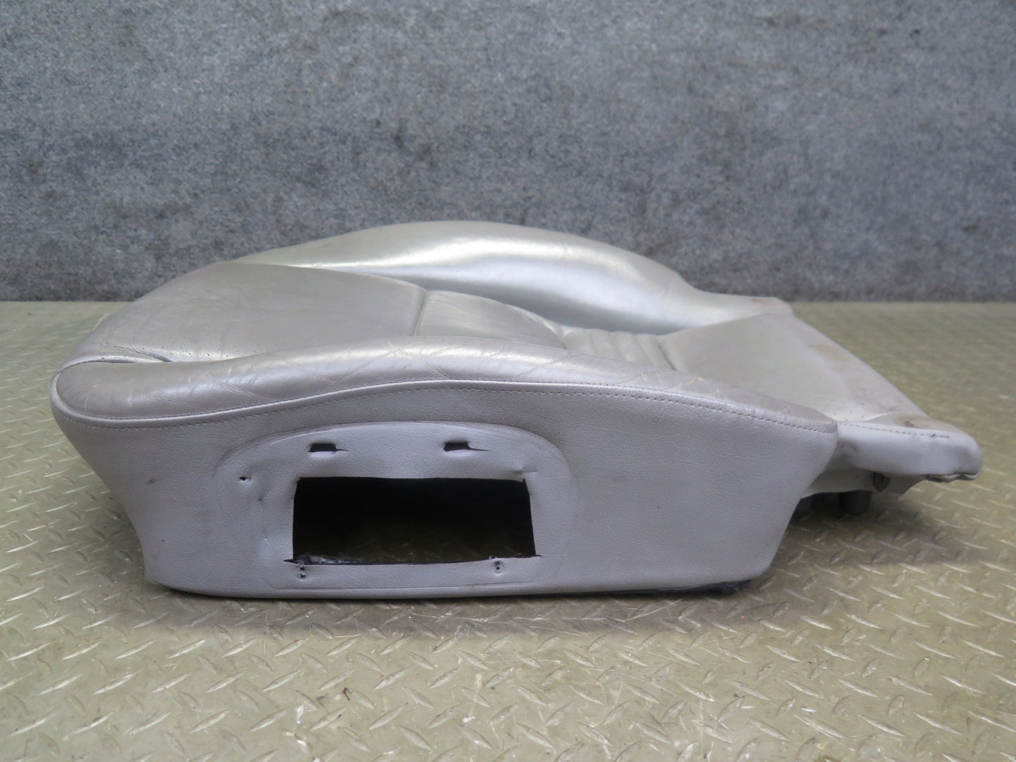 1999-2000 Porsche 911 996 Front Left Seat Lower Leather Cushion Gray
