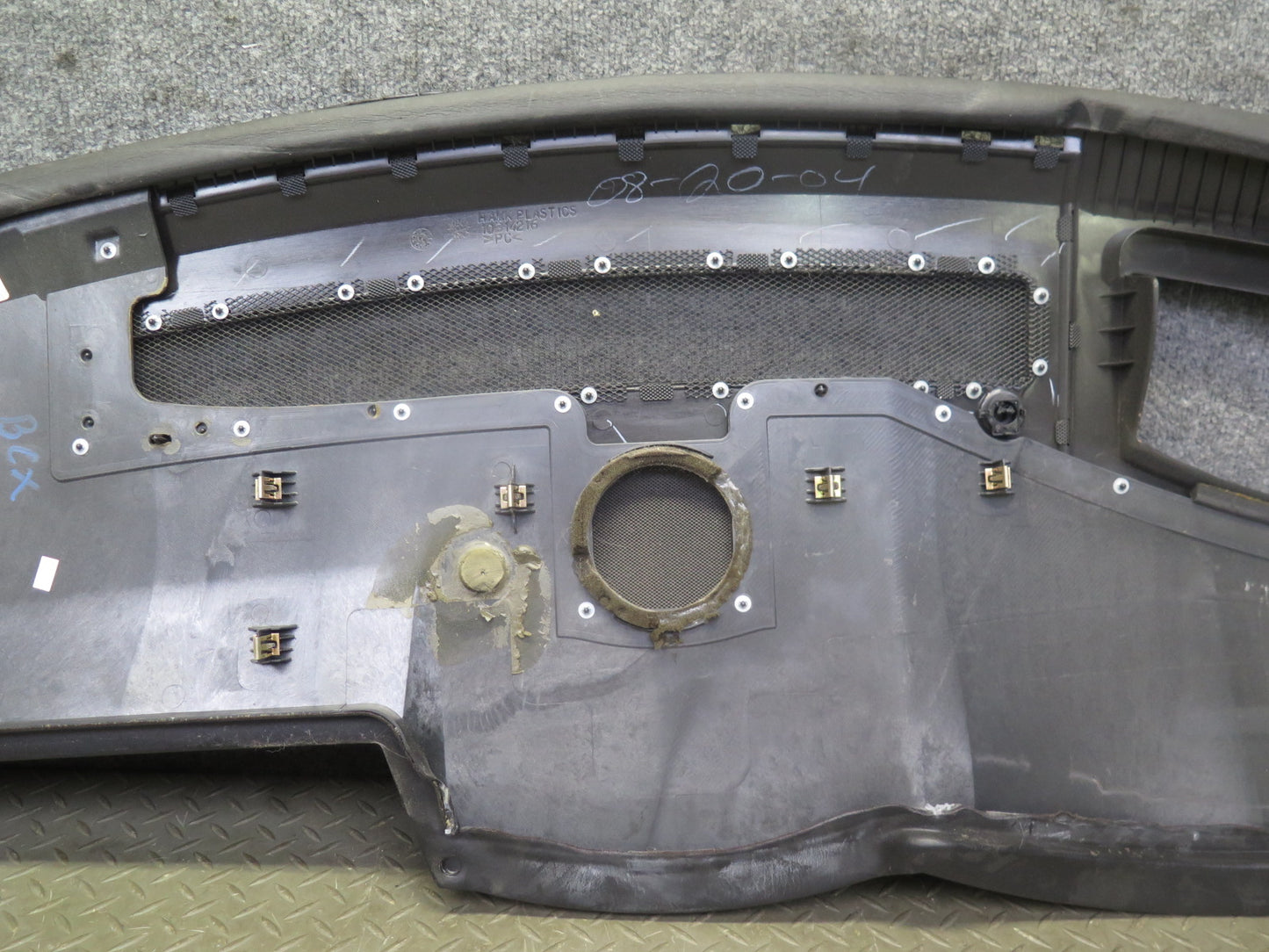 2004-2008 Cadillac XLR Dashboard Upper Cover Trim Panel Black 10352098