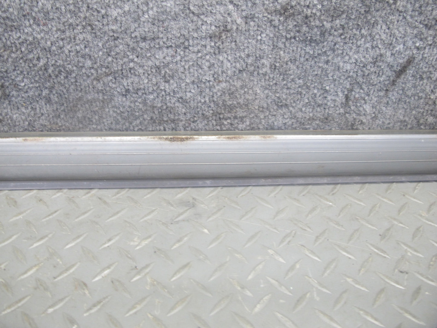 75-76 Mercedes W115 300D Interior Door Scuff Sill Plate Molding Trim Set OEM