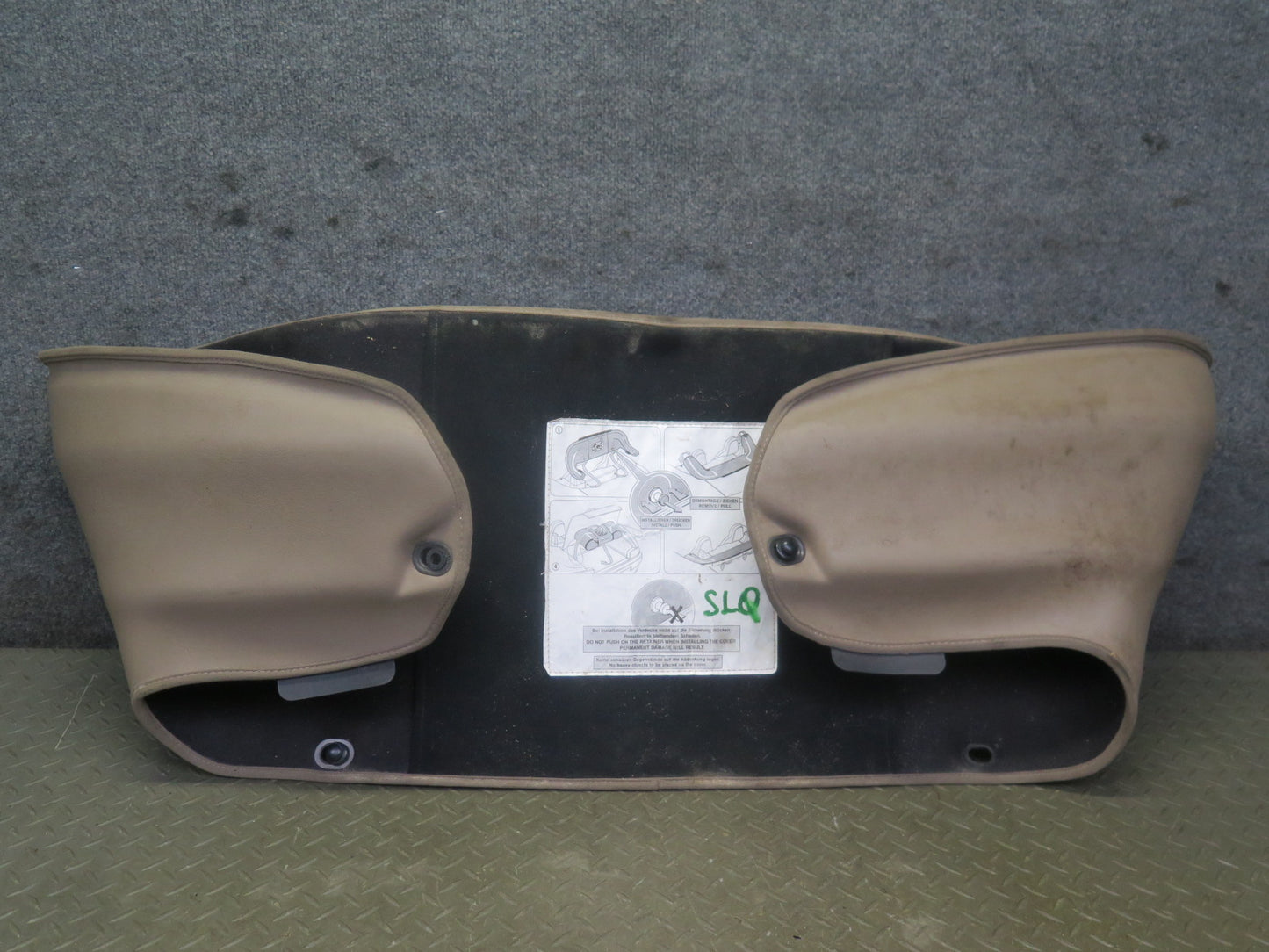 94-02 Mercedes R129 Sl-class Convertible TOP Roof Rear Cover Beige OEM