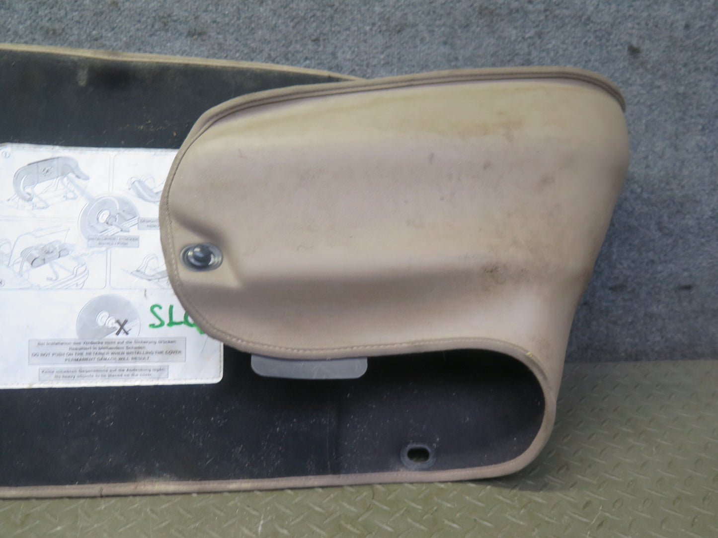 94-02 Mercedes R129 Sl-class Convertible TOP Roof Rear Cover Beige OEM