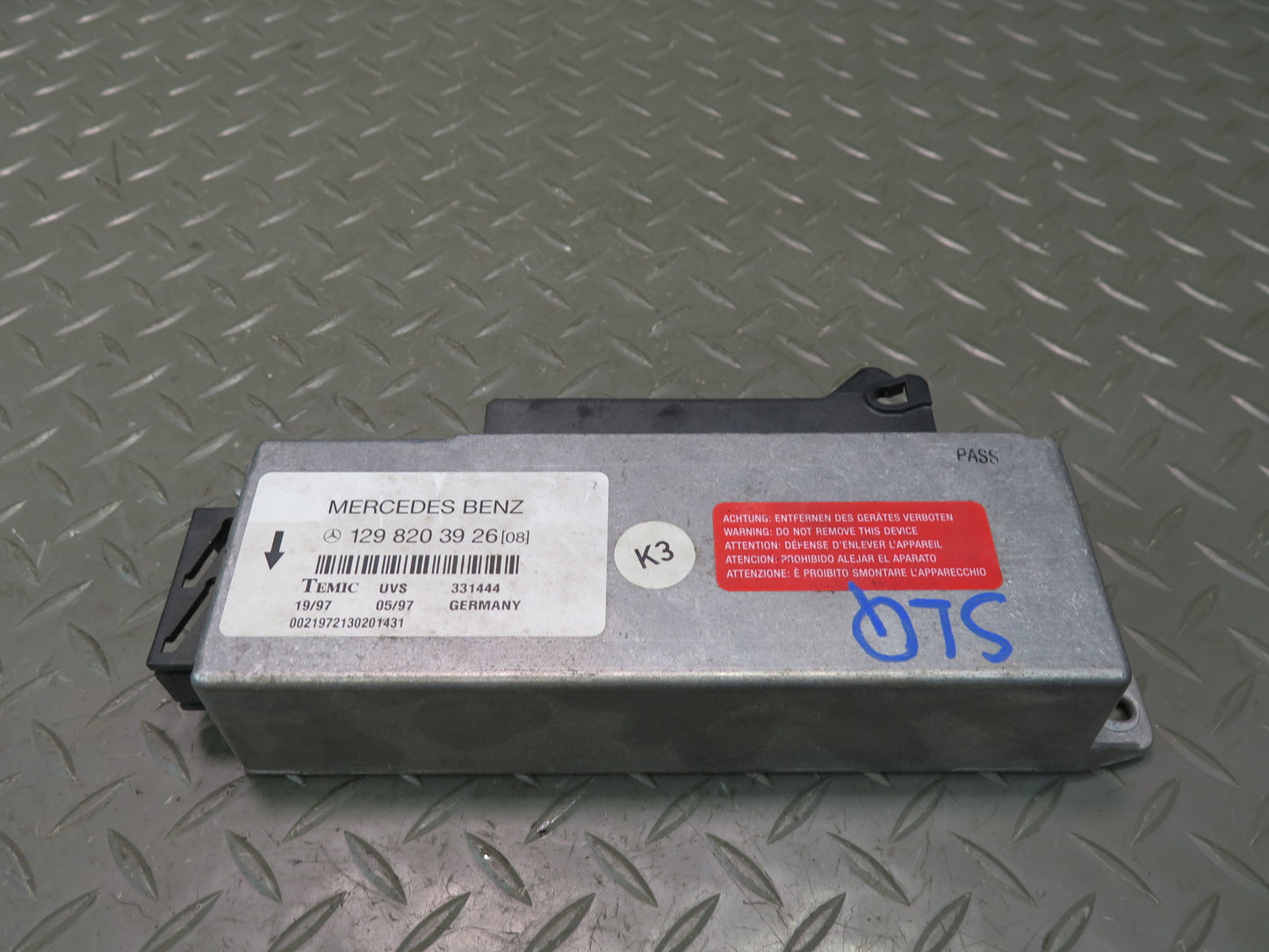 96-02 Mercedes R129 Sl-class TOP Convertible Control Module 1298203926 OEM