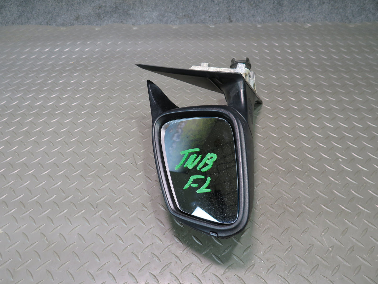 12-15 BMW F30 335i Left Door Exterior Side View Heated Mirror Shadow Line OEM