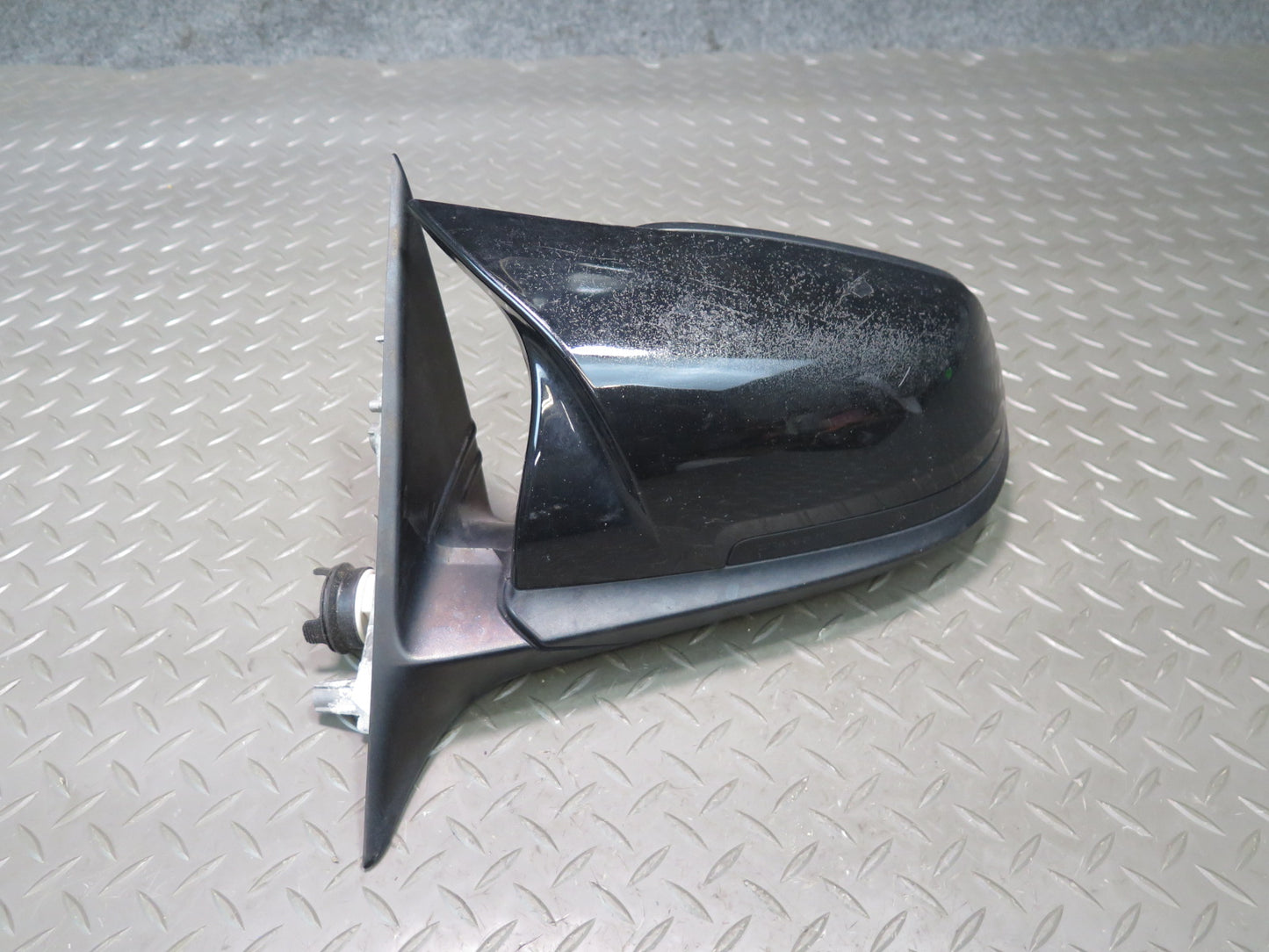 12-15 BMW F30 335i Left Door Exterior Side View Heated Mirror Shadow Line OEM