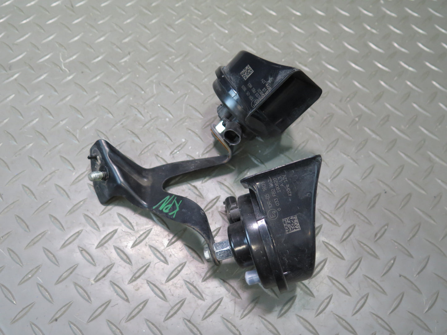 1999-2005 Porsche 911 996 High & Low Tone Note Pitch Horn Signal Bracket Set