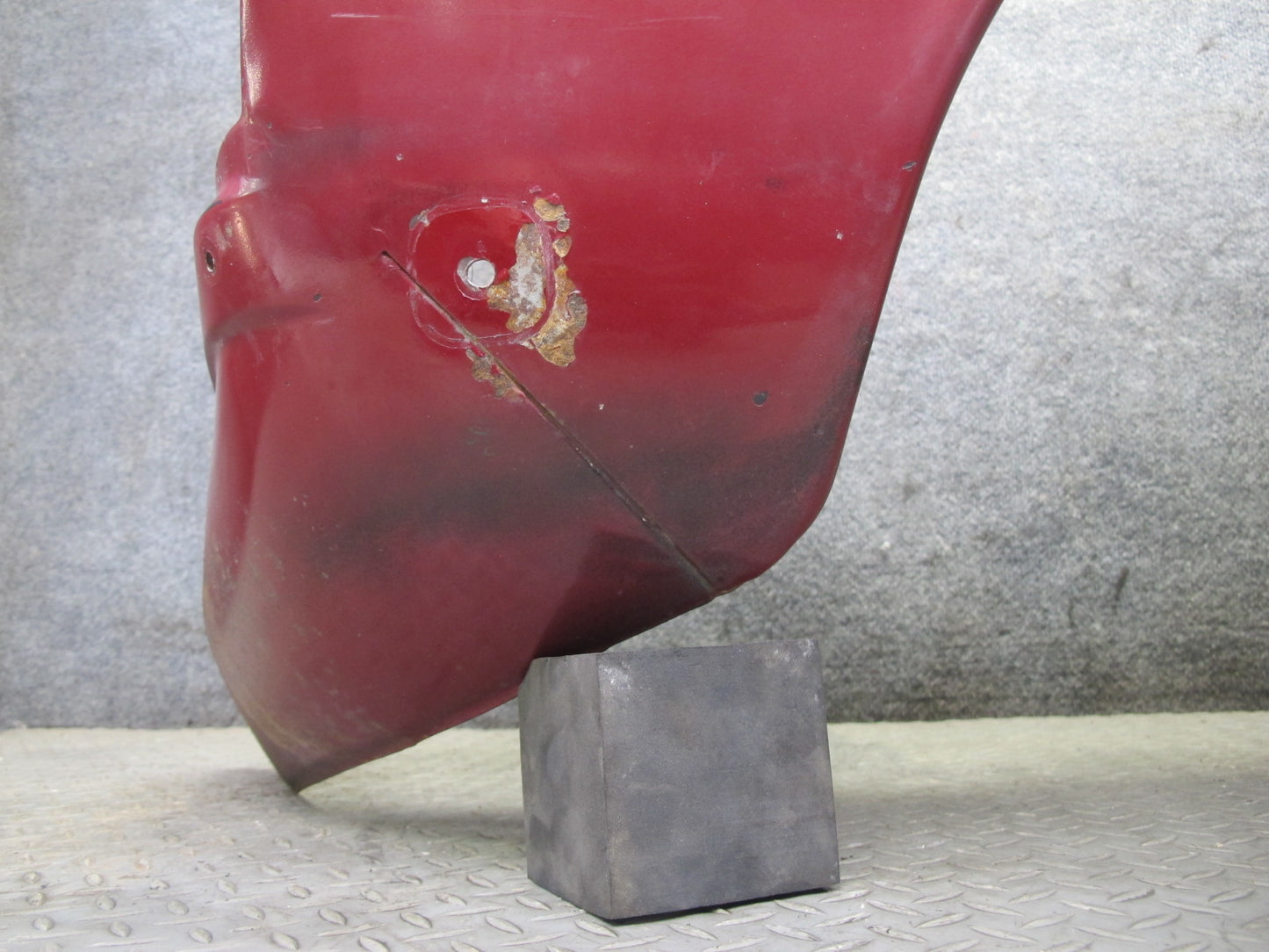 75-76 Mercedes W115 300SD Front Left Fender Shell Panel Cover RED OEM