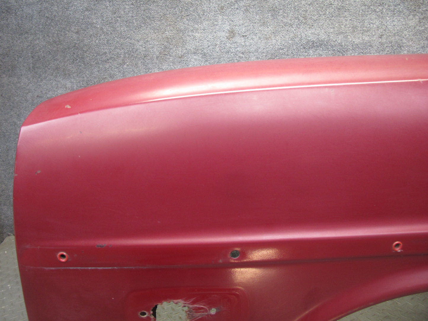 75-76 Mercedes W115 300SD Front Left Fender Shell Panel Cover RED OEM