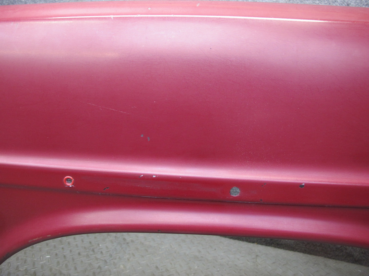 75-76 Mercedes W115 300SD Front Left Fender Shell Panel Cover RED OEM