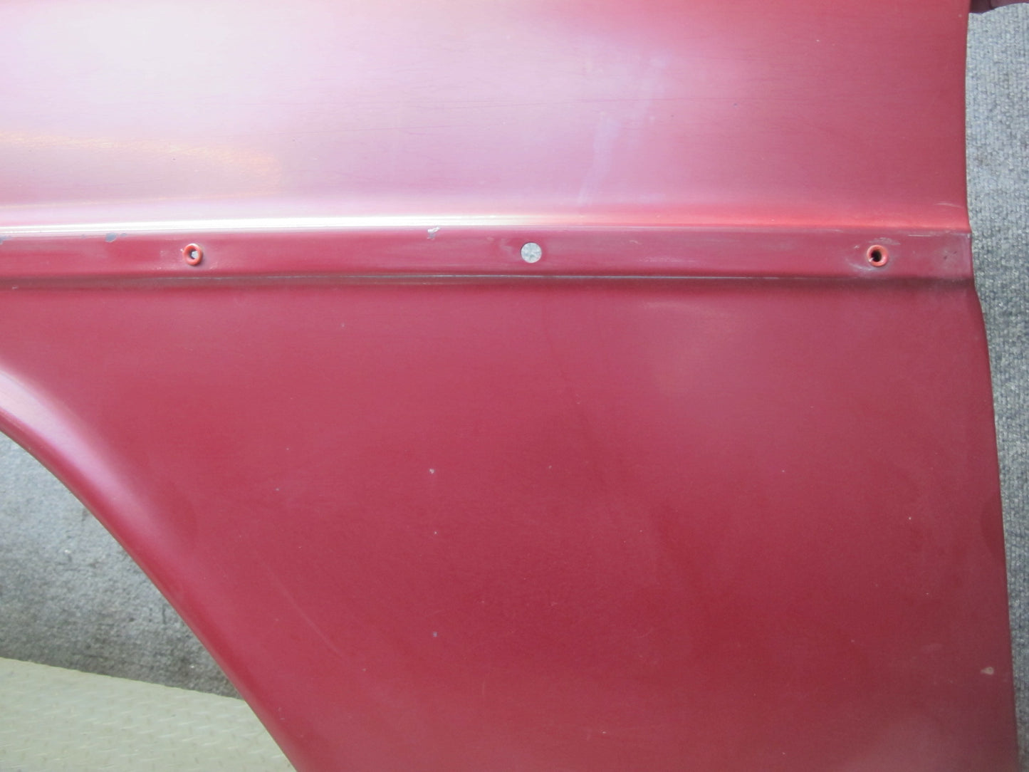 75-76 Mercedes W115 300SD Front Left Fender Shell Panel Cover RED OEM