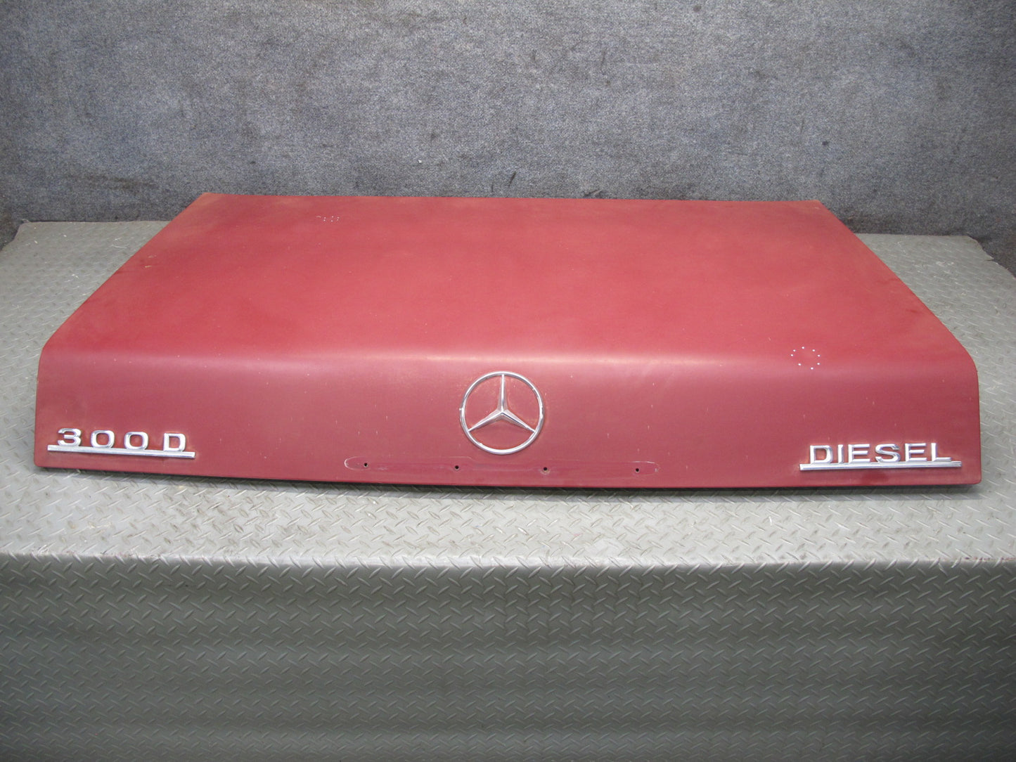75-76 Mercedes W115 300D Sedan Rear Trunk Deck Lid Shell Cover Panel RED OEM