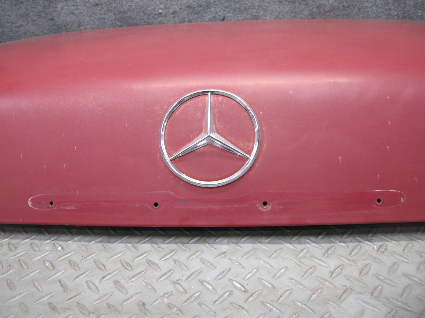 75-76 Mercedes W115 300D Sedan Rear Trunk Deck Lid Shell Cover Panel RED OEM