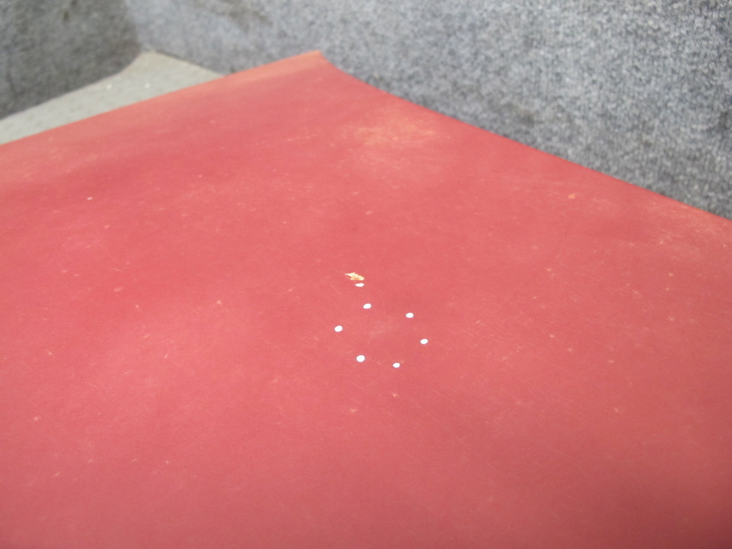 75-76 Mercedes W115 300D Sedan Rear Trunk Deck Lid Shell Cover Panel RED OEM
