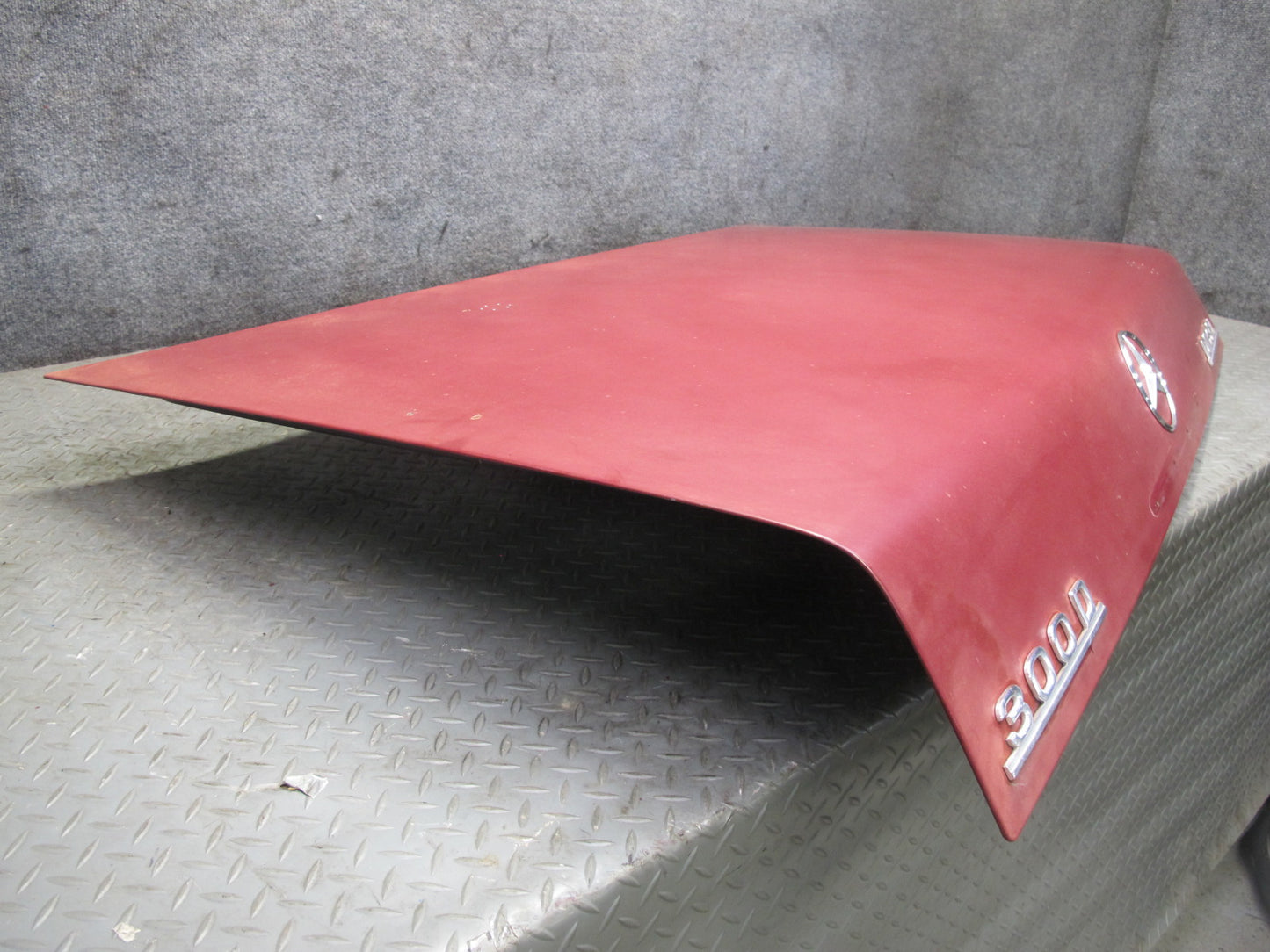 75-76 Mercedes W115 300D Sedan Rear Trunk Deck Lid Shell Cover Panel RED OEM