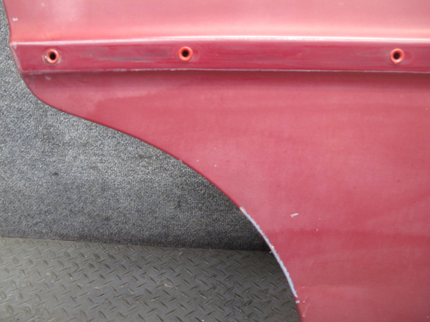 75-76 Mercedes W115 300D Sedan Rear Right Door Shell Panel RED OEM