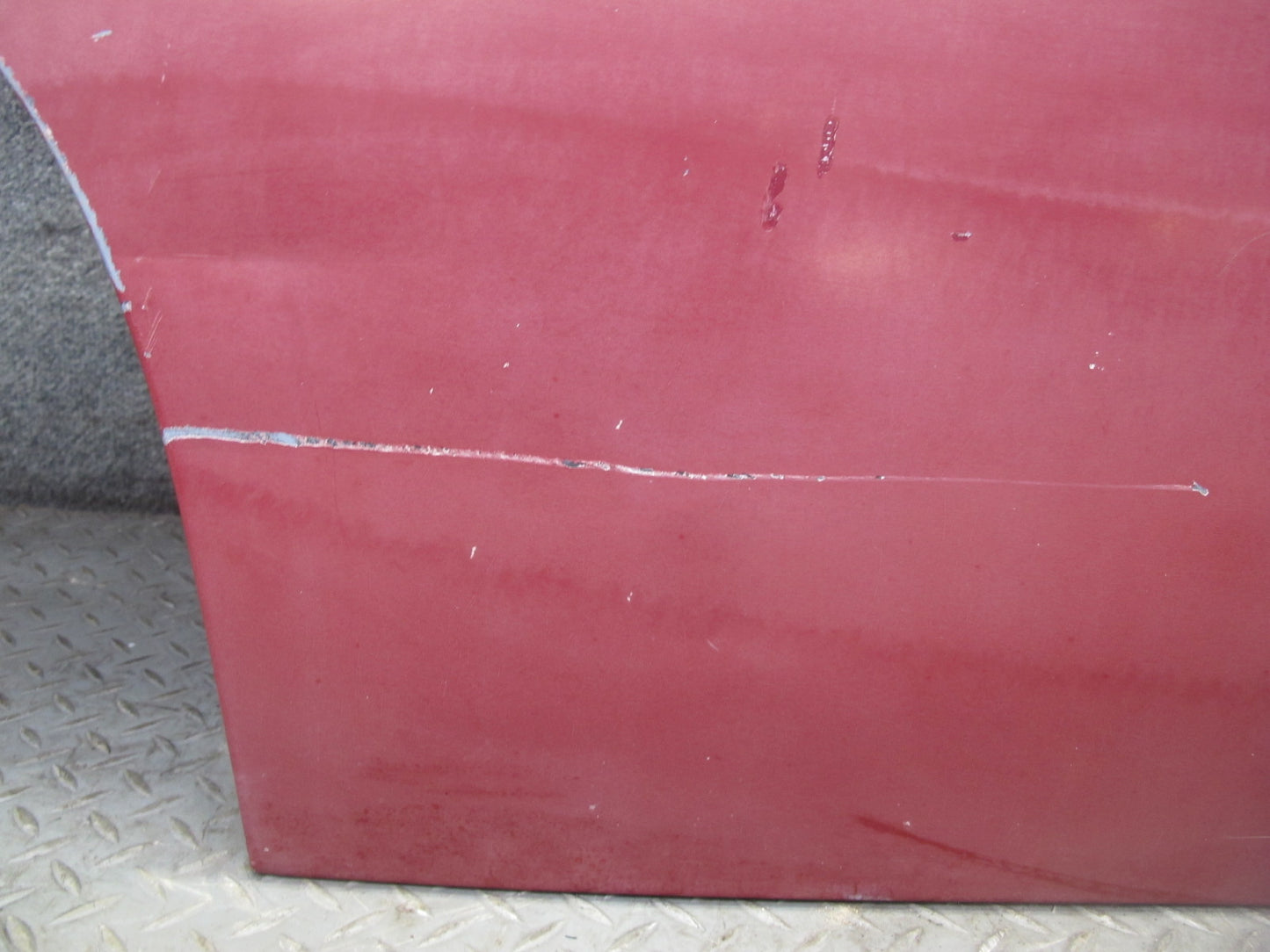 75-76 Mercedes W115 300D Sedan Rear Right Door Shell Panel RED OEM