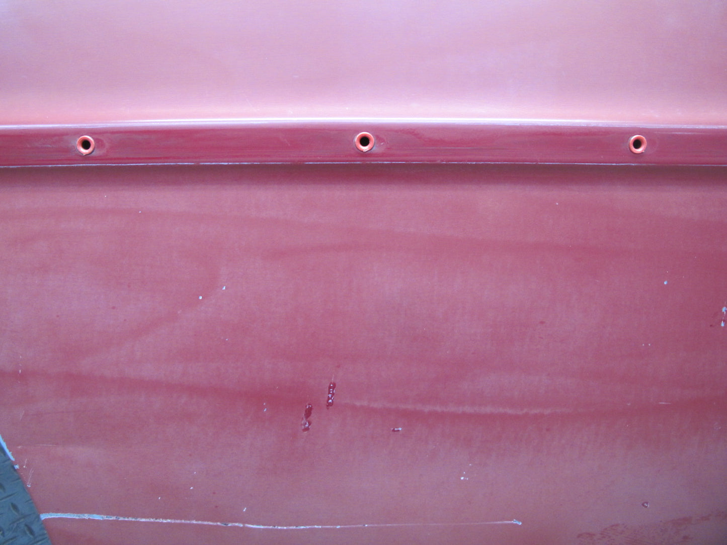 75-76 Mercedes W115 300D Sedan Rear Right Door Shell Panel RED OEM