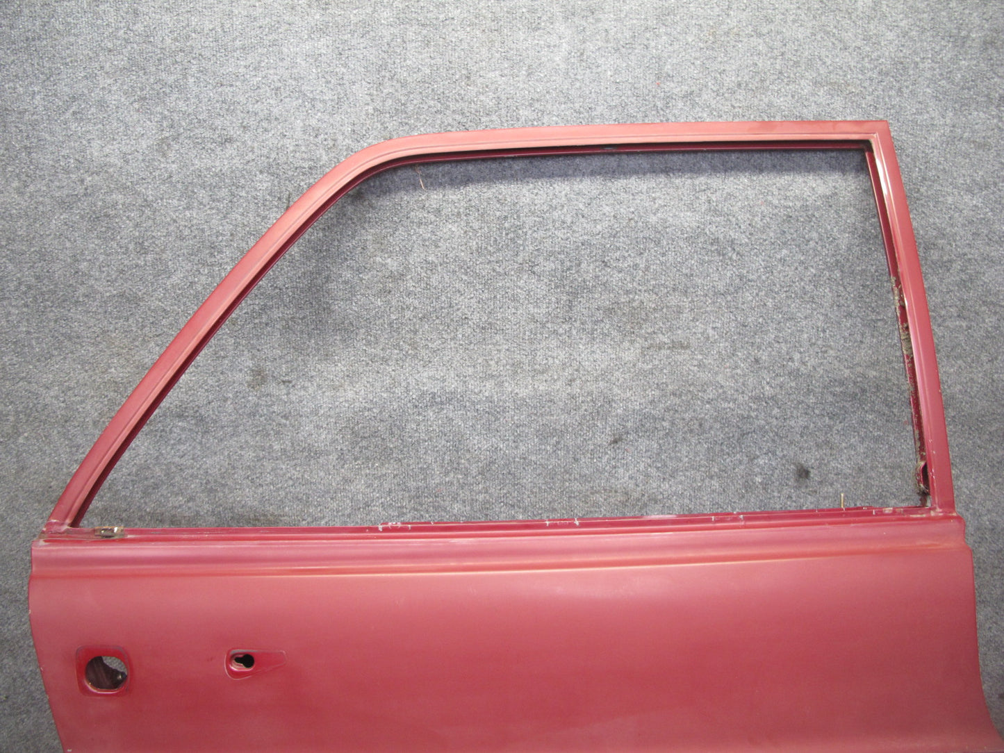 75-76 Mercedes W115 300D Sedan Rear Right Door Shell Panel RED OEM