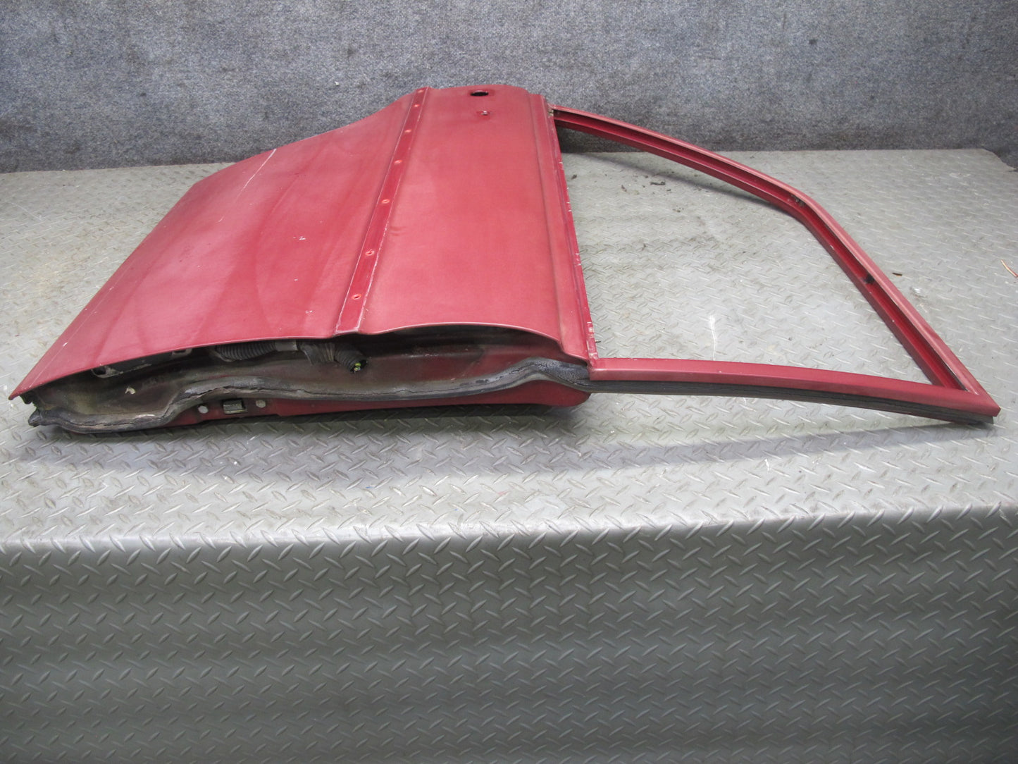 75-76 Mercedes W115 300D Sedan Rear Right Door Shell Panel RED OEM