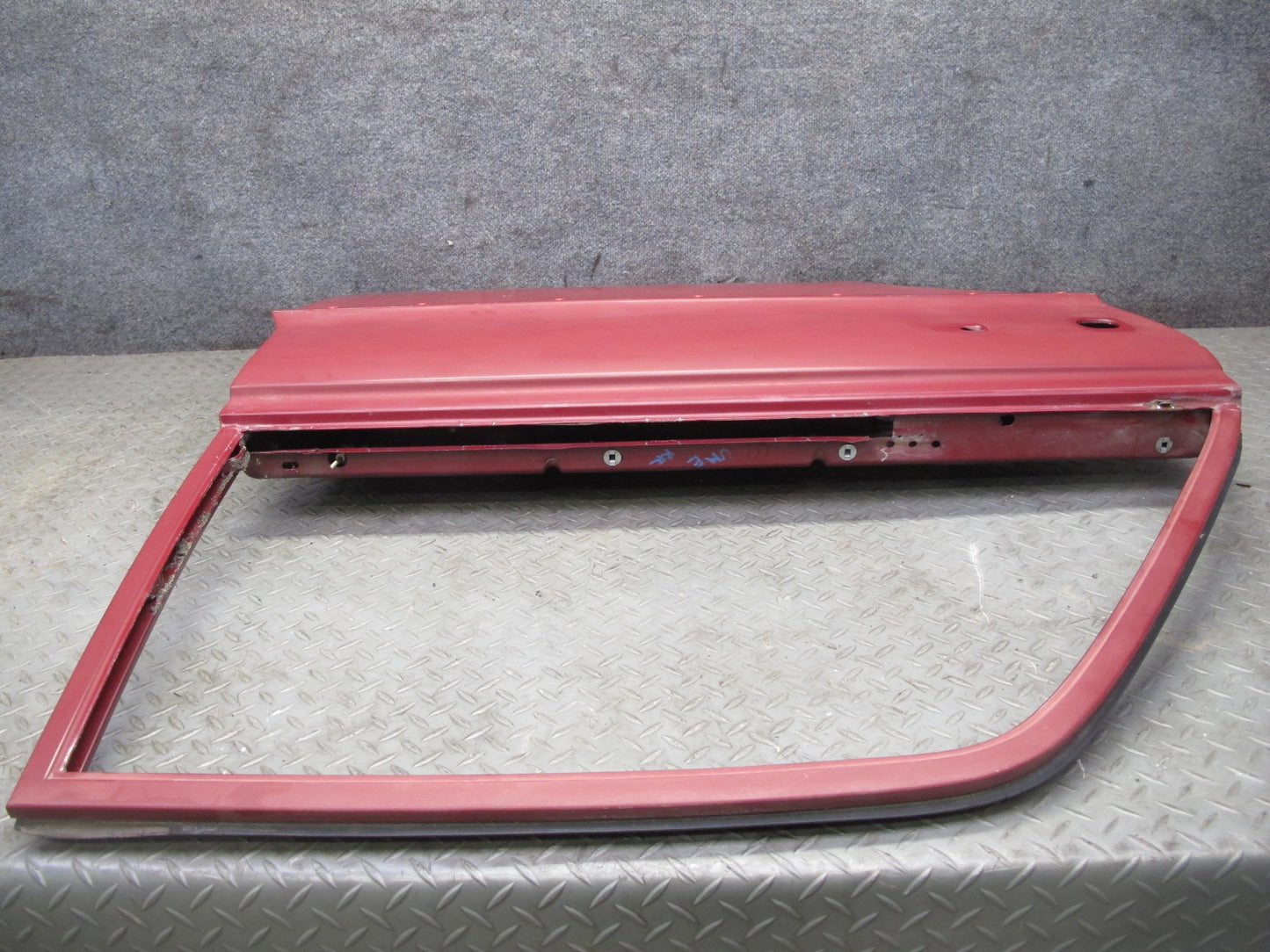 75-76 Mercedes W115 300D Sedan Rear Right Door Shell Panel RED OEM