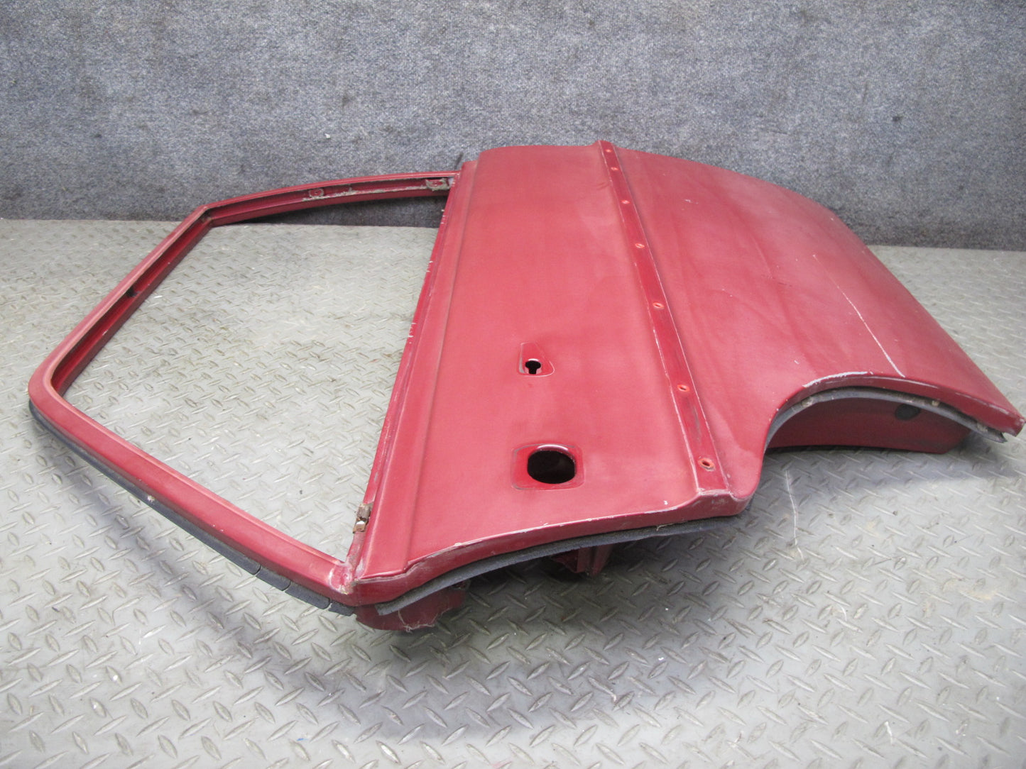 75-76 Mercedes W115 300D Sedan Rear Right Door Shell Panel RED OEM