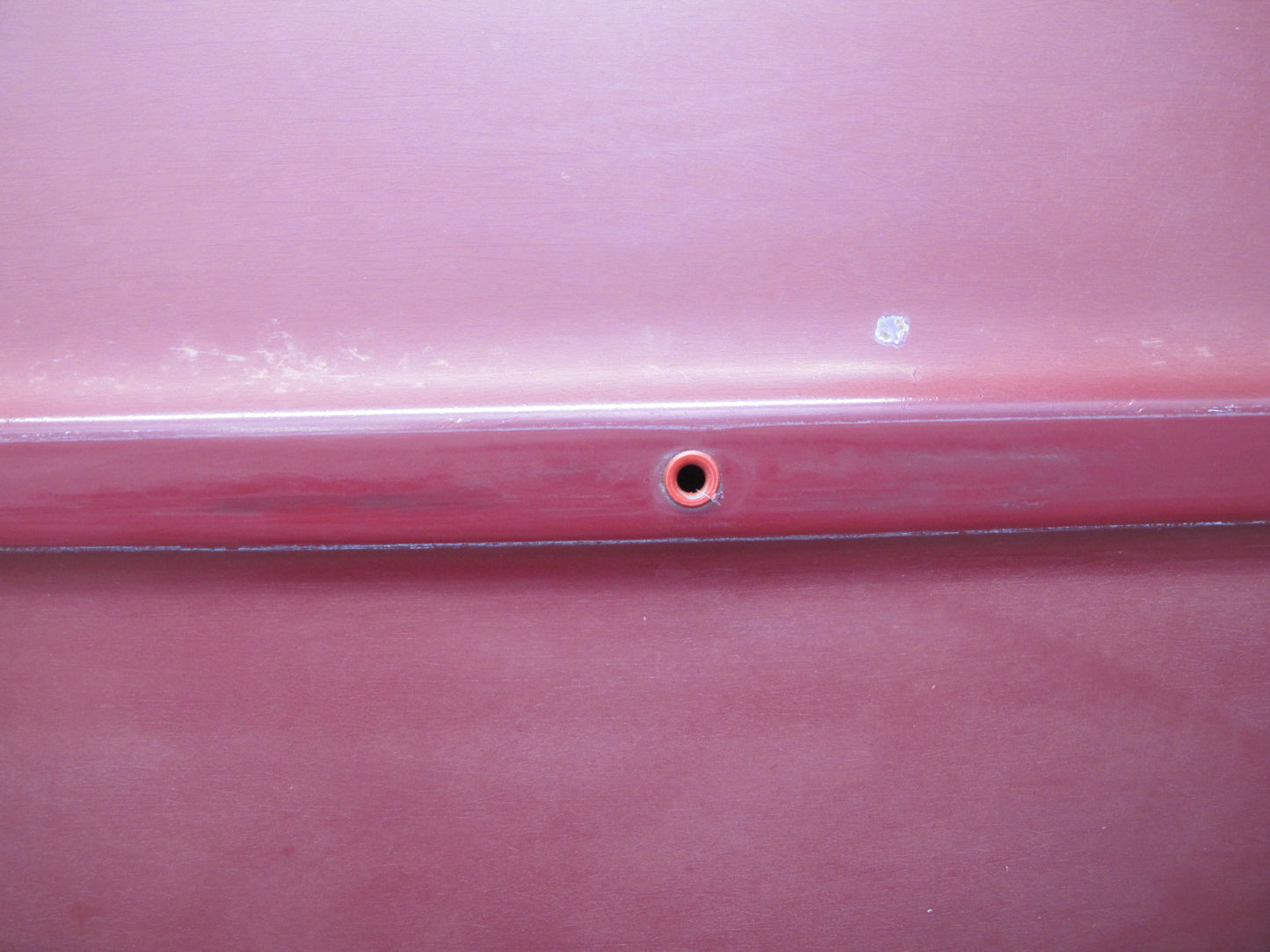 75-76 Mercedes W115 300D Sedan Rear Left Driver Side Door Shell Panel RED OEM