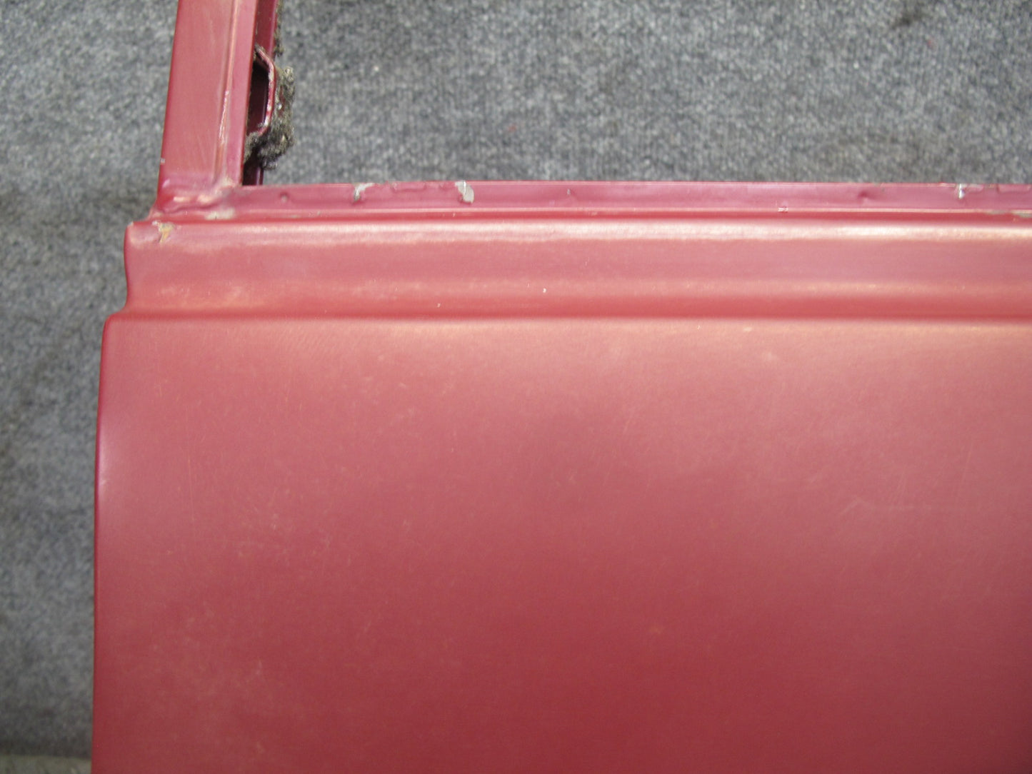 75-76 Mercedes W115 300D Sedan Rear Left Driver Side Door Shell Panel RED OEM