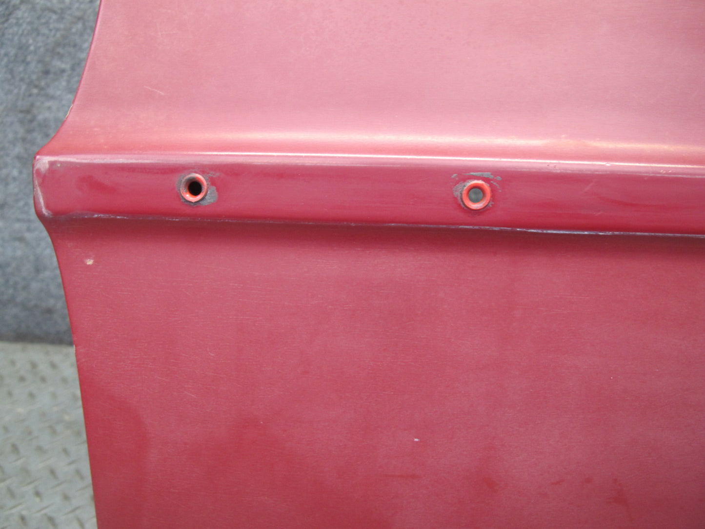 75-76 Mercedes W115 300D Sedan Rear Left Driver Side Door Shell Panel RED OEM
