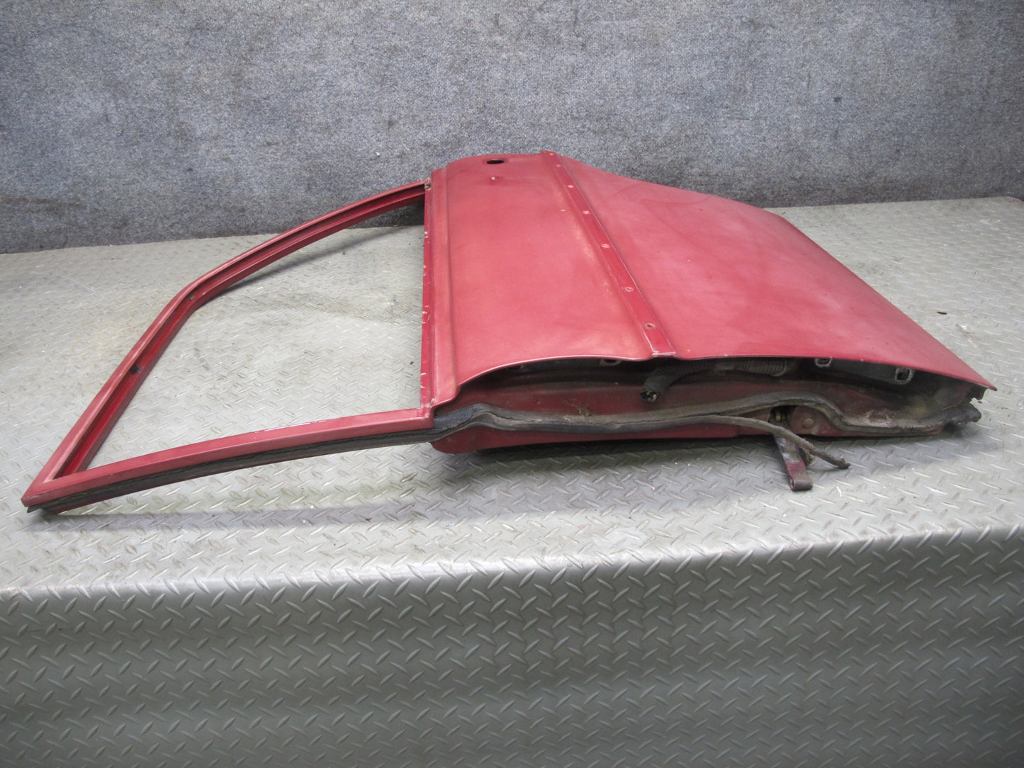 75-76 Mercedes W115 300D Sedan Rear Left Driver Side Door Shell Panel RED OEM