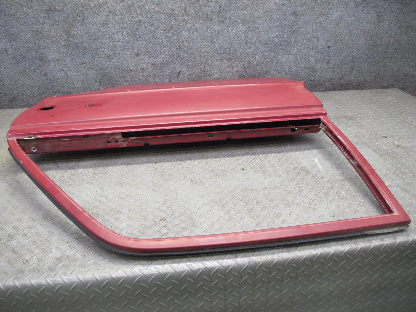 75-76 Mercedes W115 300D Sedan Rear Left Driver Side Door Shell Panel RED OEM