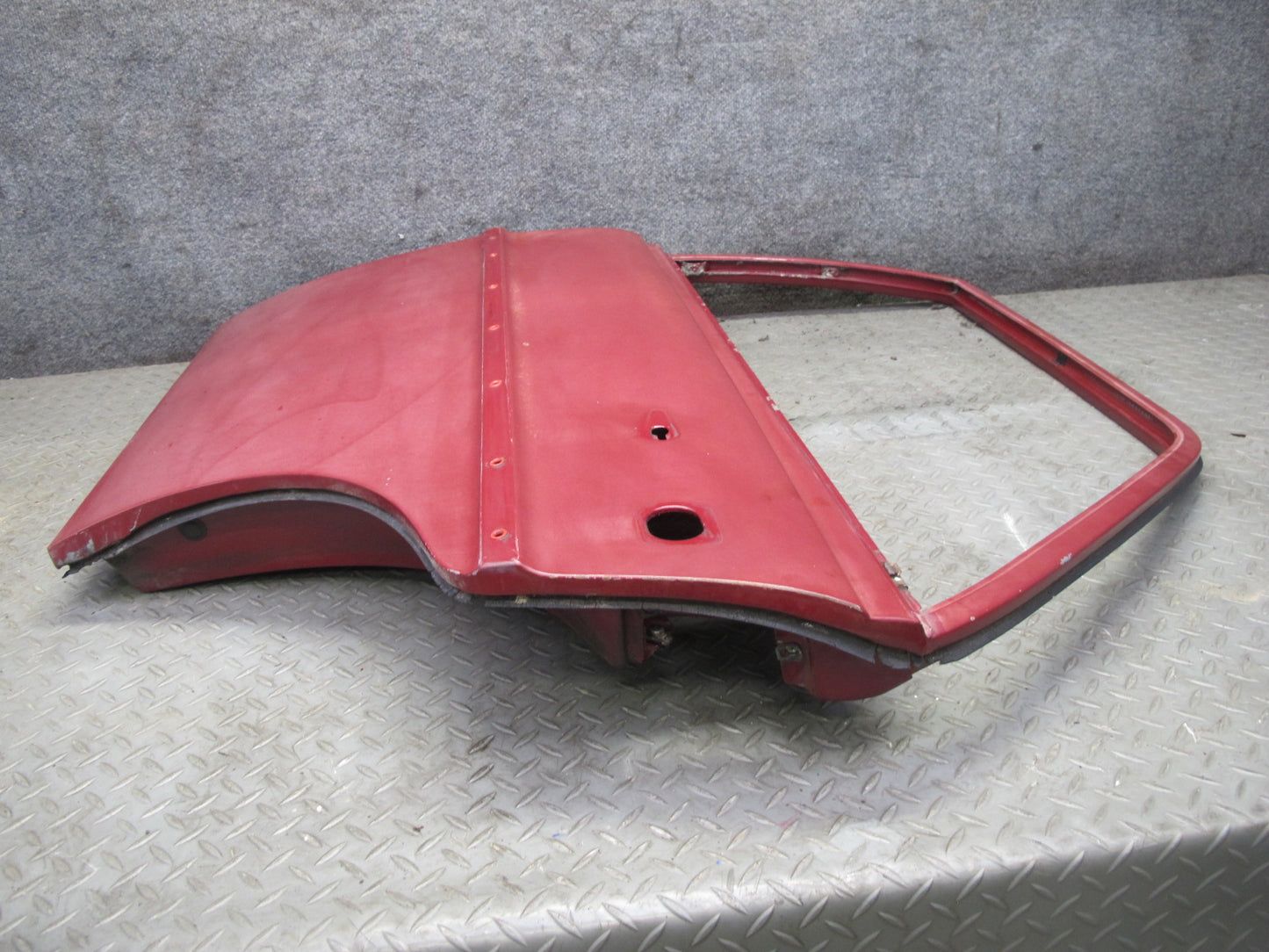 75-76 Mercedes W115 300D Sedan Rear Left Driver Side Door Shell Panel RED OEM