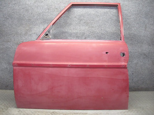75-76 Mercedes W115 300D Sedan Front Left Driver Side Door Shell Panel RED OEM