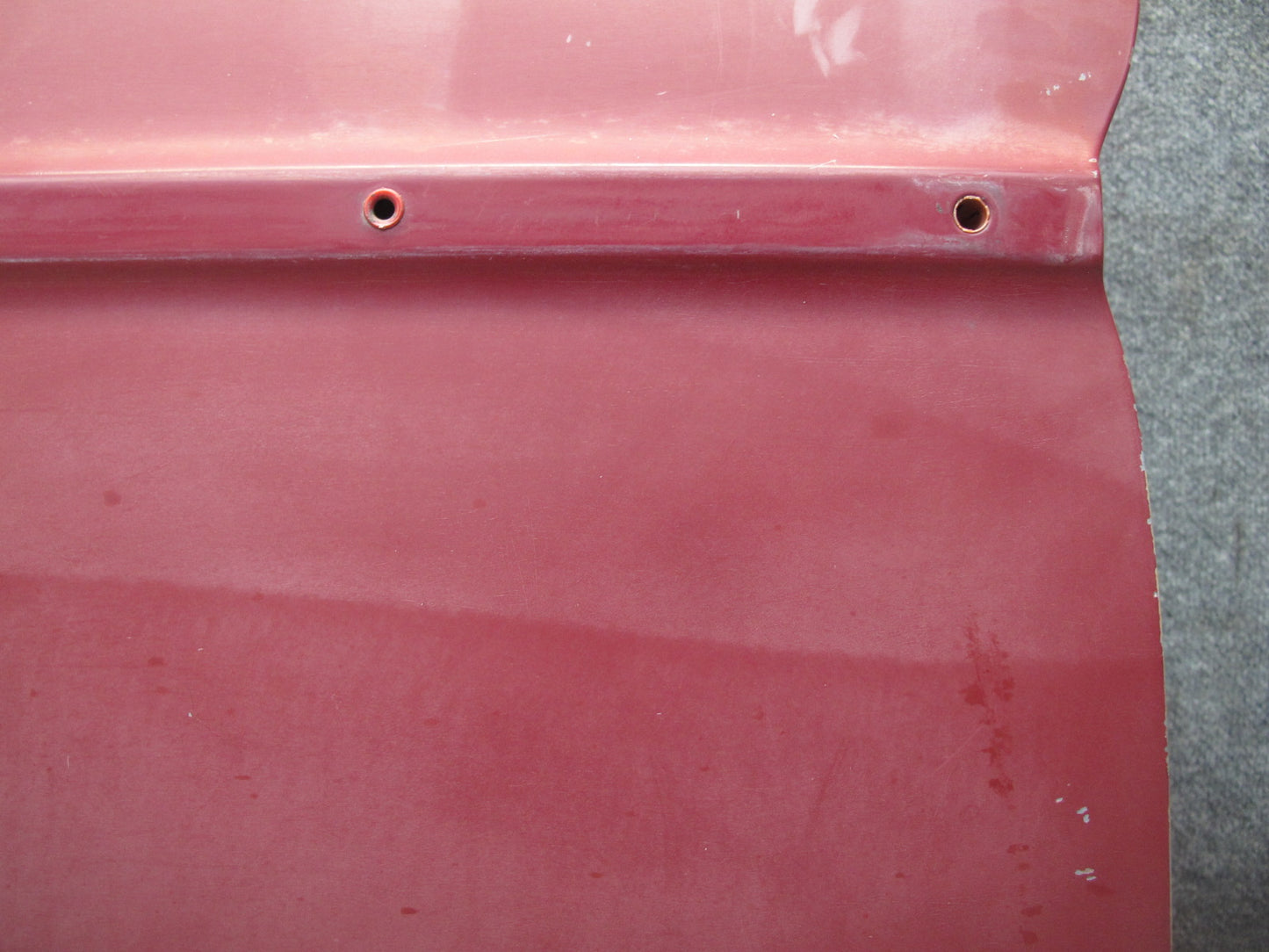 75-76 Mercedes W115 300D Sedan Front Left Driver Side Door Shell Panel RED OEM