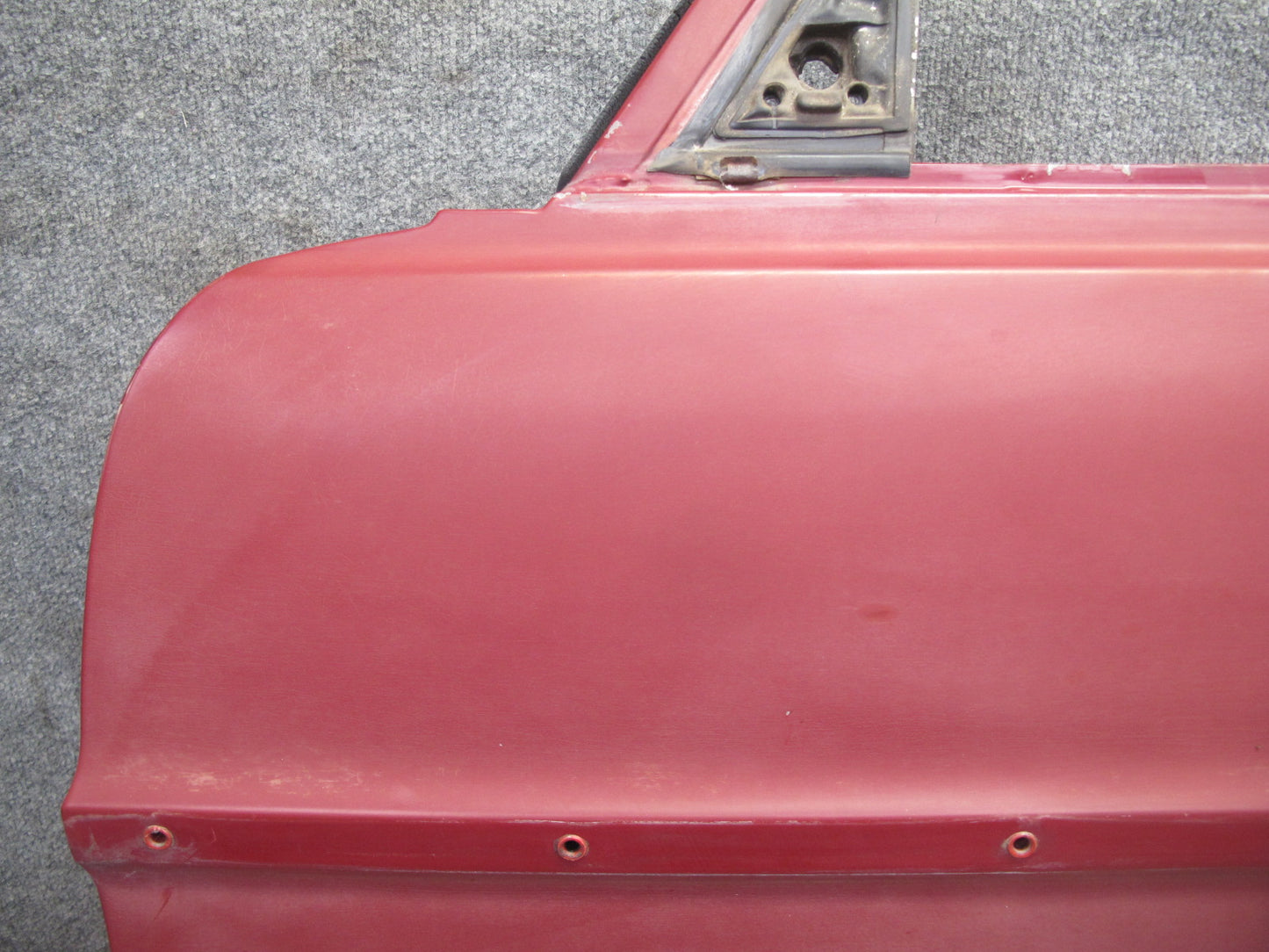 75-76 Mercedes W115 300D Sedan Front Left Driver Side Door Shell Panel RED OEM