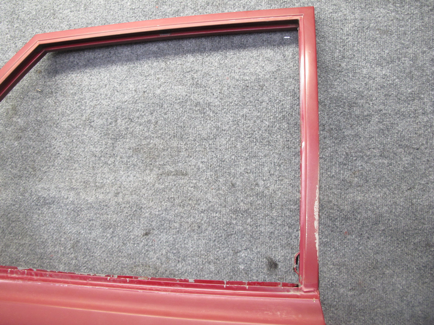 75-76 Mercedes W115 300D Sedan Front Left Driver Side Door Shell Panel RED OEM