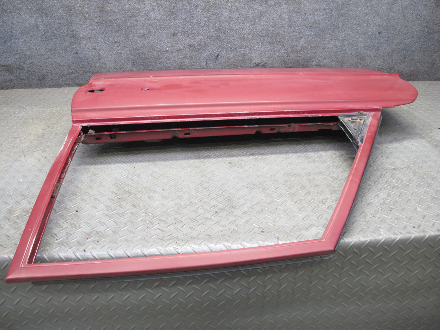 75-76 Mercedes W115 300D Sedan Front Left Driver Side Door Shell Panel RED OEM