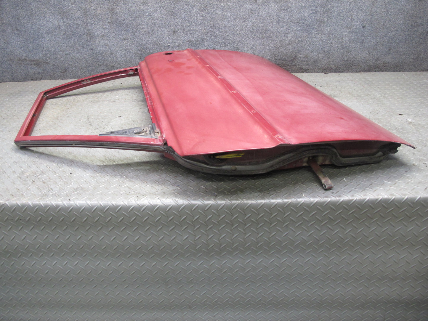 75-76 Mercedes W115 300D Sedan Front Left Driver Side Door Shell Panel RED OEM
