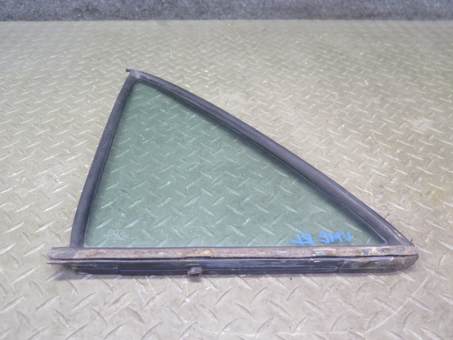 75-76 Mercedes W115 300SD Sedan Rear Left Door Vent Glass Window OEM