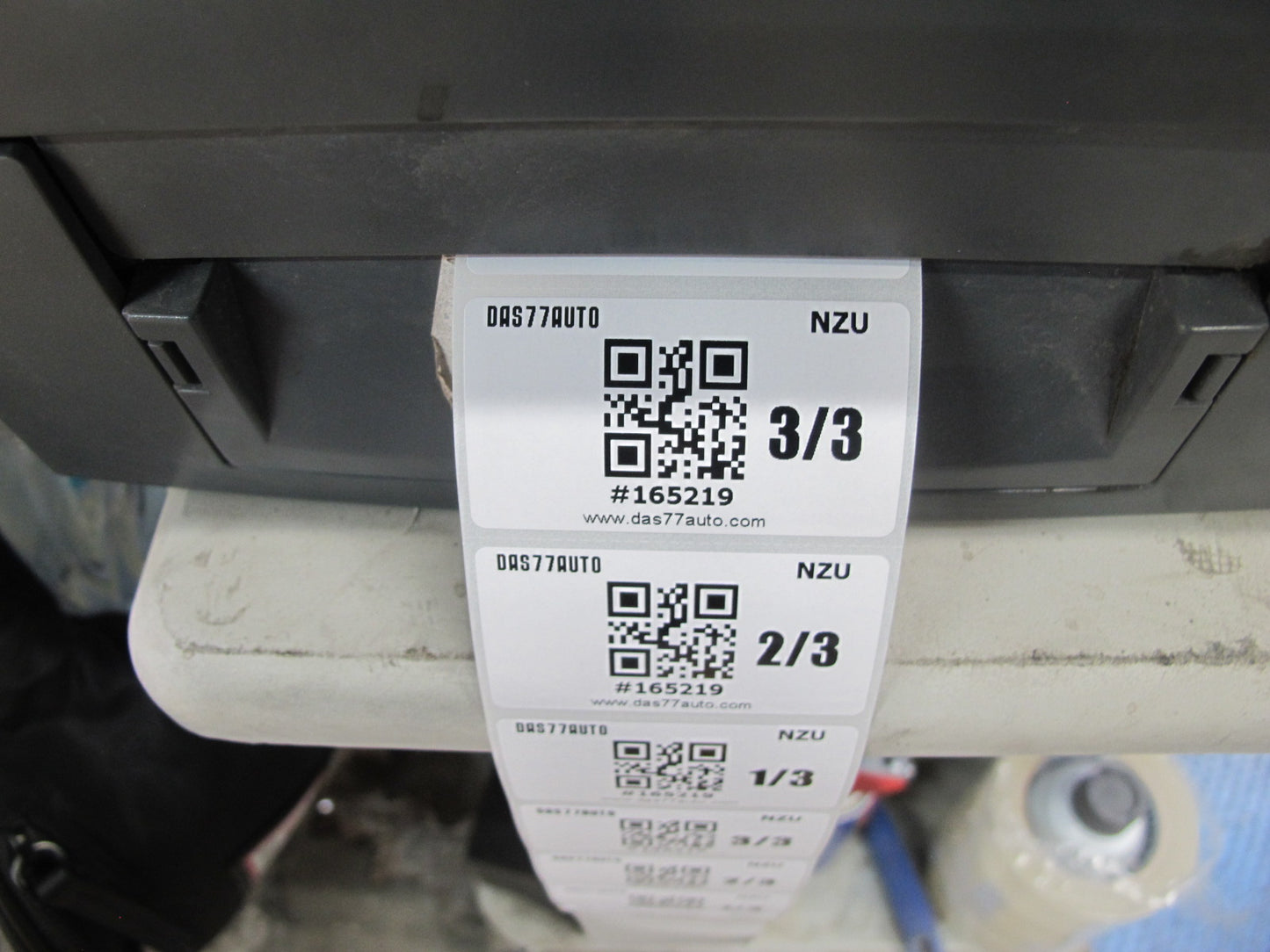 86-89 Nissan Z31 300ZX 2+0 Set of 2 Front Left & Right Cloth Seat Gray Blue OEM