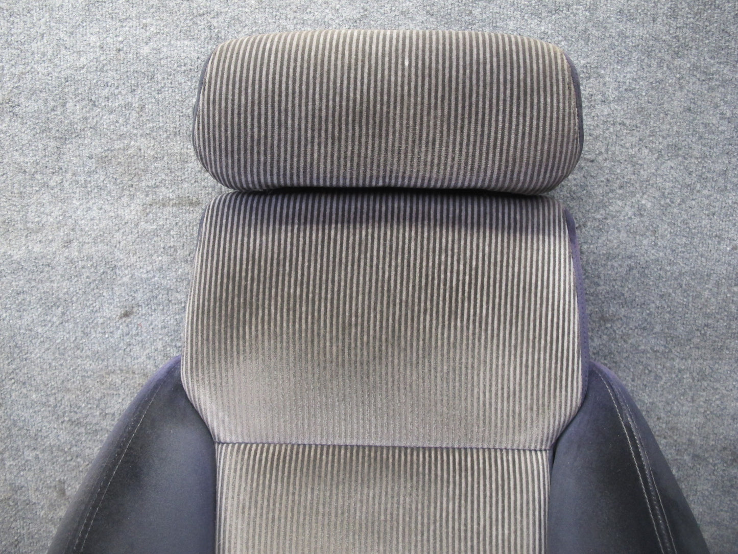 86-89 Nissan Z31 300ZX 2+0 Set of 2 Front Left & Right Cloth Seat Gray Blue OEM