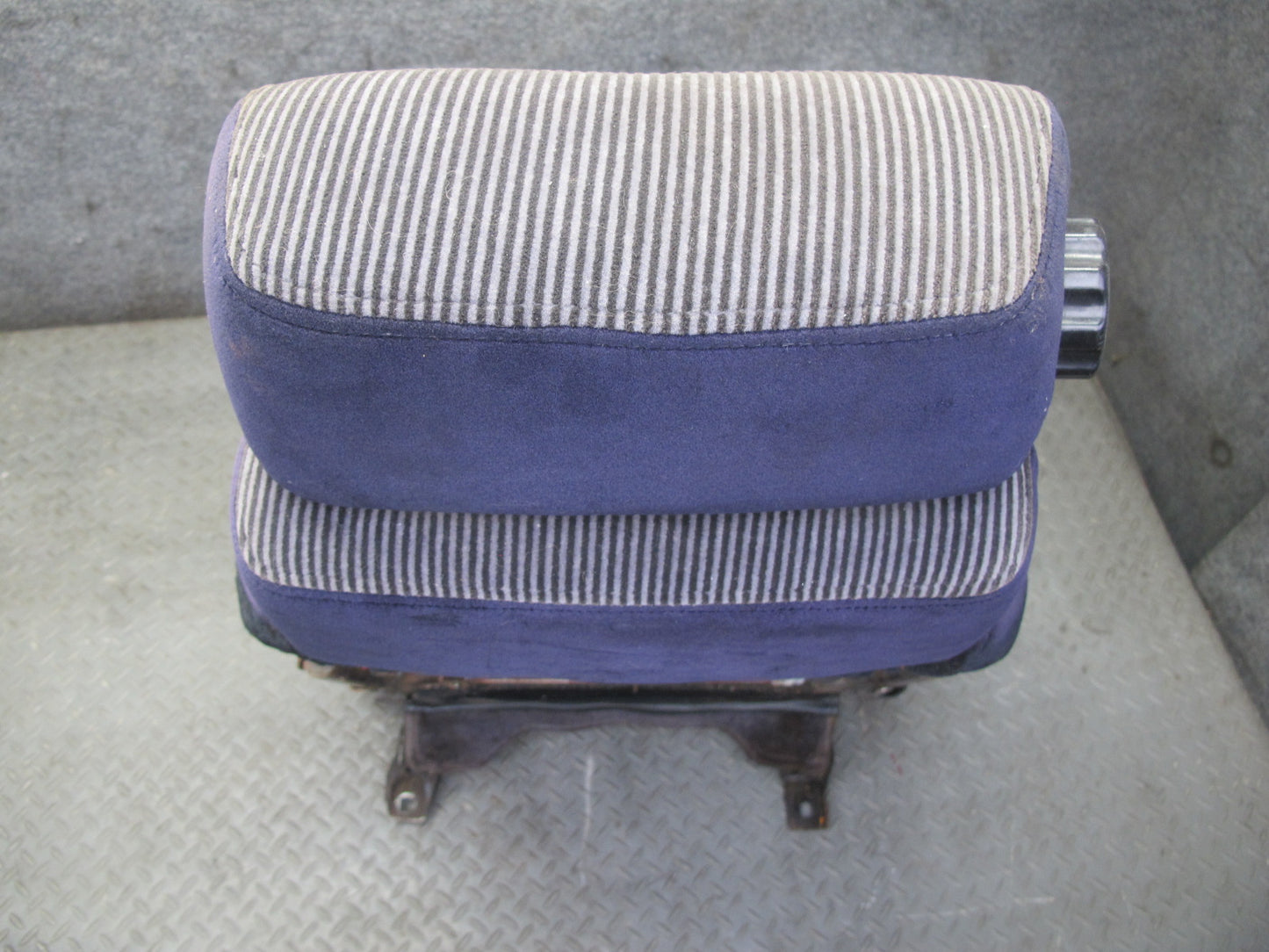 86-89 Nissan Z31 300ZX 2+0 Set of 2 Front Left & Right Cloth Seat Gray Blue OEM