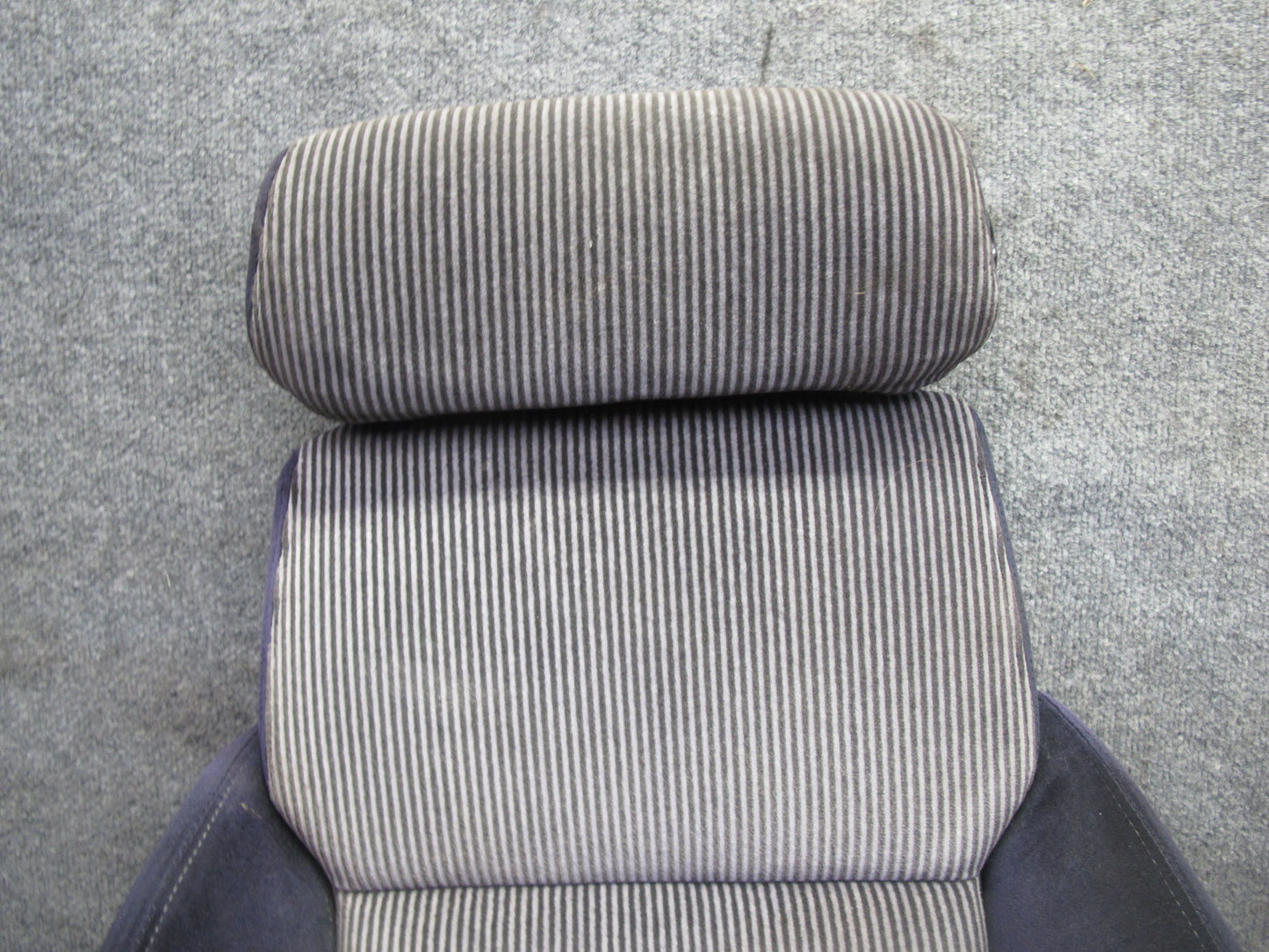 86-89 Nissan Z31 300ZX 2+0 Set of 2 Front Left & Right Cloth Seat Gray Blue OEM